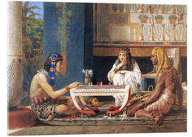 Acrylic print Egyptian Chess Players