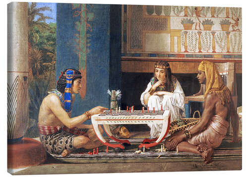 Canvas-taulu Egyptian Chess Players
