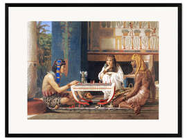 Ingelijste kunstdruk Egyptian Chess Players