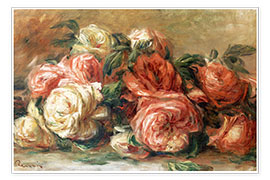 Wandbild  Rosen - Pierre-Auguste Renoir