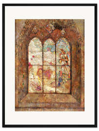 Gerahmter Kunstdruck Die Buntglasfenster