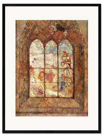 Framed art print The stained glass windows