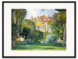 Gerahmter Kunstdruck Das Haus bei Jas de Bouffan