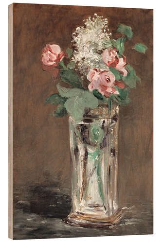 Wood print Flowers in a Crystal Vase, 1882