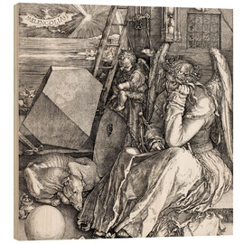 Tableau en bois  Melencolia - Albrecht Dürer