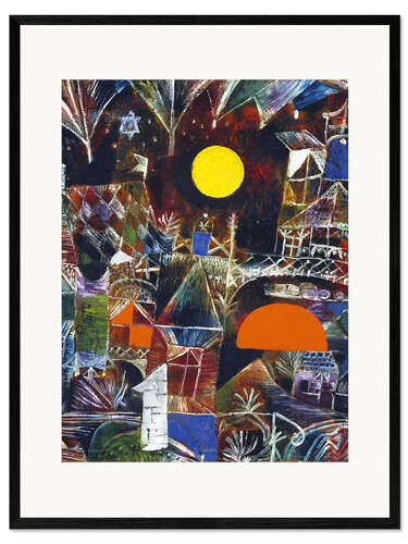 Innrammet kunsttrykk Moonrise - Sunset, 1919