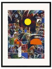 Gerahmter Kunstdruck Mondaufgang - Sonnenuntergang 1919