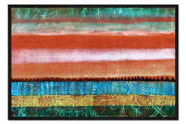 Gerahmter Kunstdruck Schichtlandschaft