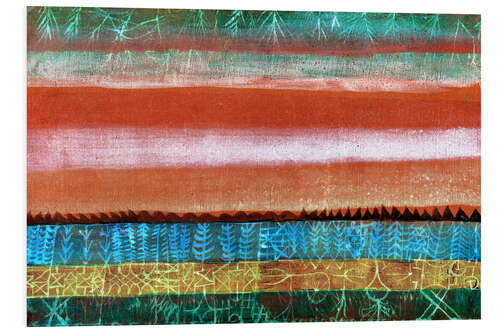 Foam board print Layered Landscape