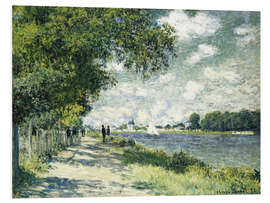 Foam board print The Seine at Argenteuil