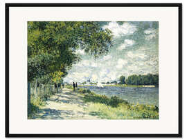 Gerahmter Kunstdruck Die Seine bei Argenteuil