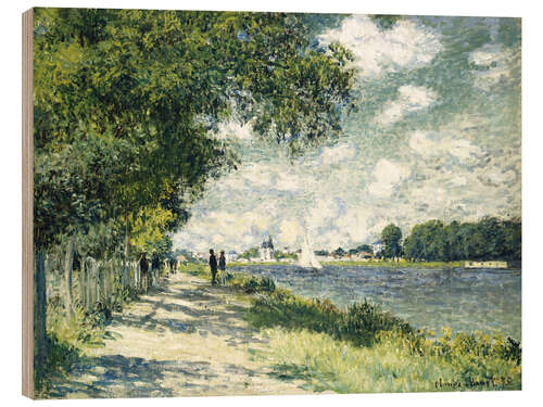 Quadro de madeira The Seine at Argenteuil