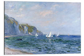 Magnettafel Felsen und Segelboote in Pourville - Claude Monet