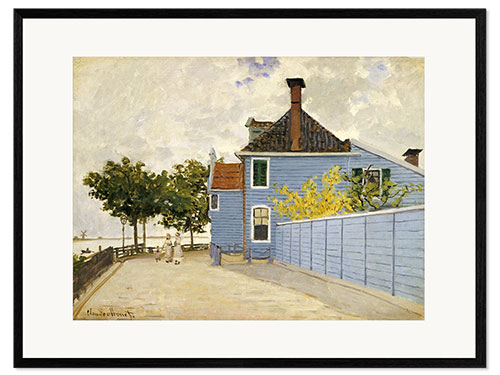 Impresión de arte enmarcada The Blue House, Zaandam