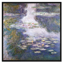 Gerahmter Kunstdruck Seerosen, Nympheas