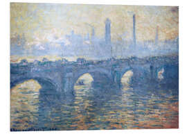 Tableau en PVC Pont de Waterloo - Claude Monet