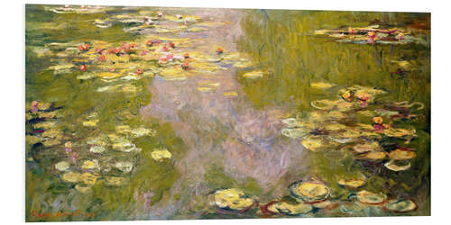 Foam board print The Water-Lily Pond (left panel)