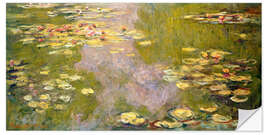 Selvklæbende plakat The Water-Lily Pond (left panel)