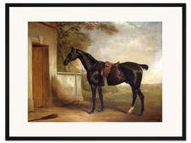 Gerahmter Kunstdruck Buckle, Lord Chesham's Jagdpferd, 1836