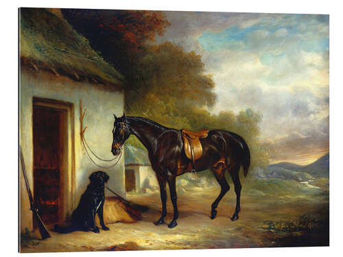 Gallery print Mr. Stuart's favorite horse and his retriever Nell, 1867