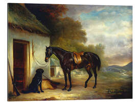 Gallery print Mr. Stuart&#039;s favorite horse and his retriever Nell, 1867