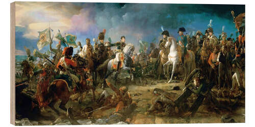 Tableau en bois La Bataille d'Austerlitz