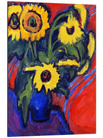 Aluminium print Sunflowers