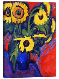Canvastavla  Sunflowers - Ernst Ludwig Kirchner