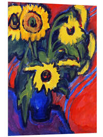 Foam board print Sunflowers