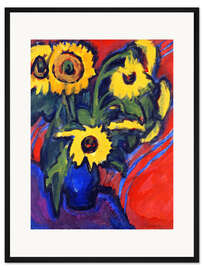 Gerahmter Kunstdruck Sonnenblumen