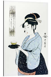 Magnettafel Naniwaya Okita serviert eine Tasse Tee