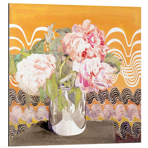 Aluminium print Peonies