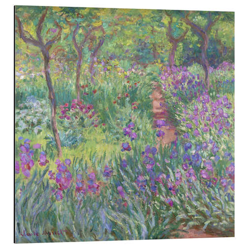 Aluminium print The Artist's Garden at Giverny, 1900