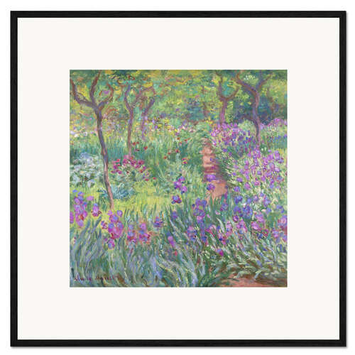 Framed art print The Artist's Garden at Giverny, 1900
