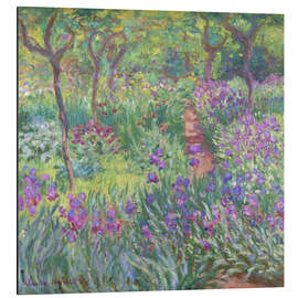 Magnettafel Irisbeet in Monets Garten, 1900