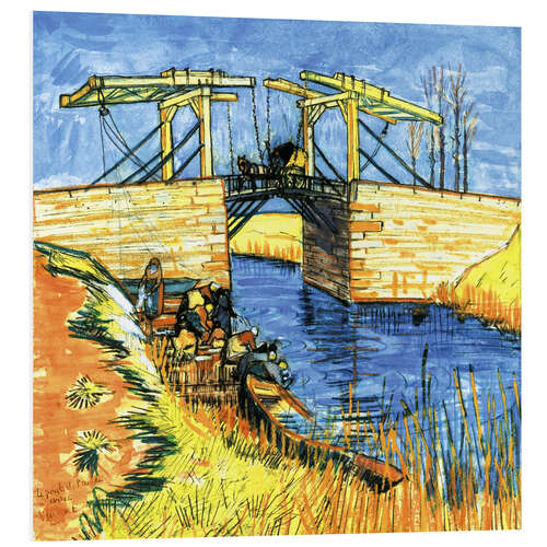 Foam board print Le Pont de Langlois at Arles