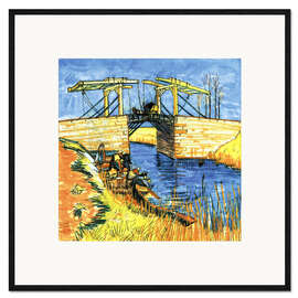 Framed art print Le Pont de Langlois at Arles