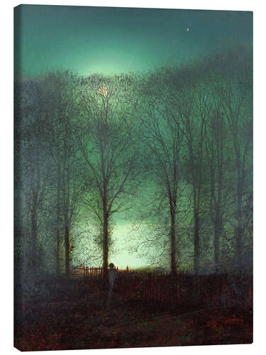 Obraz na płótnie Figure in the Moonlight