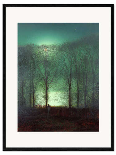 Framed art print Figure in the Moonlight