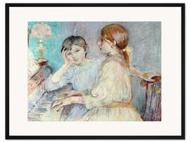 Gerahmter Kunstdruck Das Klavier