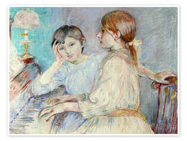 Wall print  The Piano - Berthe Morisot