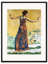 Gerahmter Kunstdruck Glückliche Frau, 1911