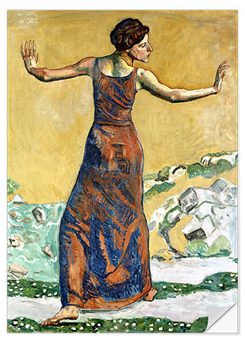 Selvklæbende plakat Joyous Woman, 1911