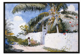 Gerahmter Kunstdruck Ein Garten in Nassau