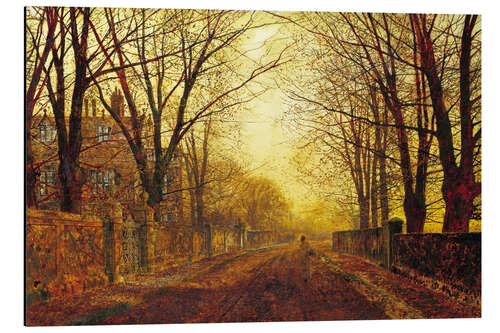 Aluminium print Nacht in goud, 1872