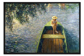 Gerahmter Kunstdruck Das Boot auf der Marne