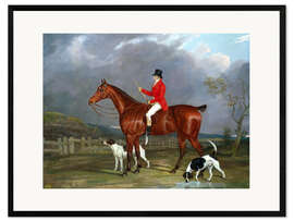Framed art print A Huntsman and Hounds, 1824