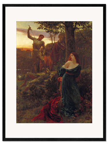 Ingelijste kunstdruk Chivalry, 1885