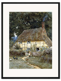 Gerahmter Kunstdruck An der Brook Road bei Witley