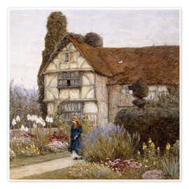 Reprodução  Old Manor House - Helen Allingham